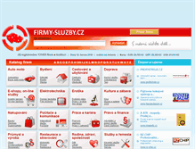 Tablet Screenshot of firmy-sluzby.cz